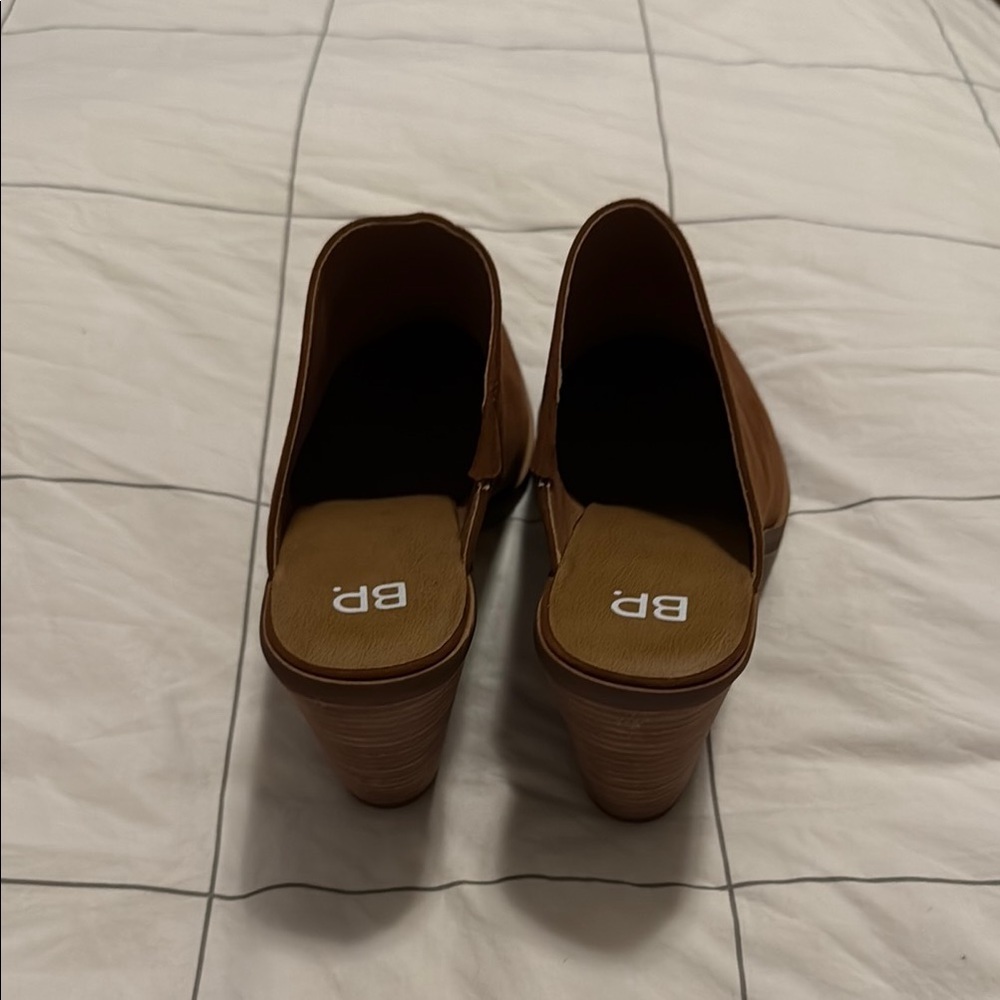 bp Brown Suede Mules with Pointed Toe Size 8 - Picture 2 of 6